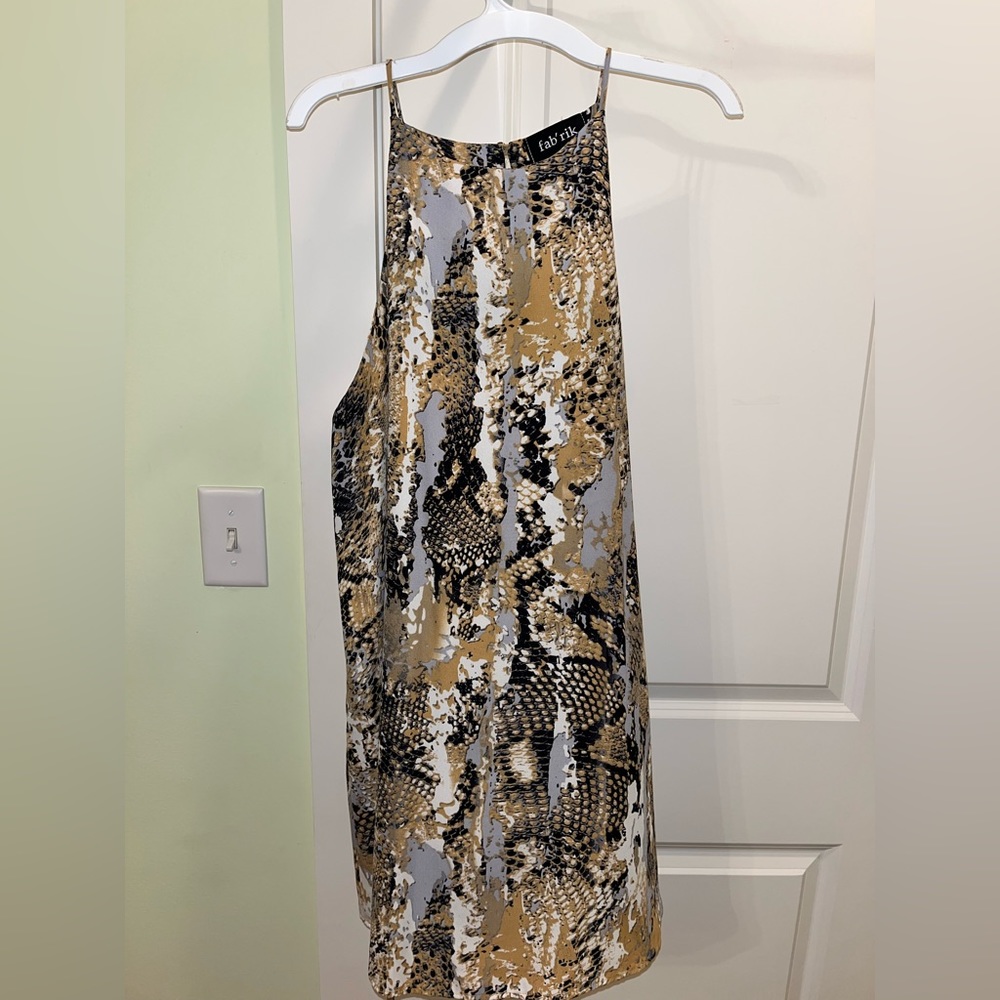 Fab’rik Snakeskin Pattern Mini Dress